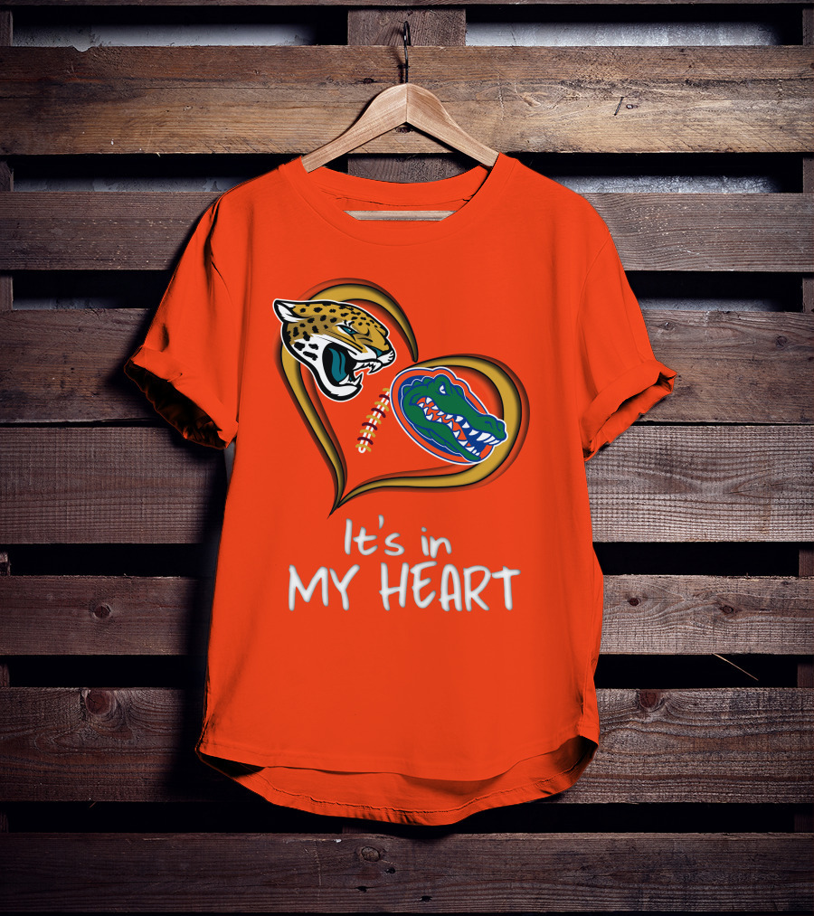 It's In My Heart Jaguars Gators T-Shirt