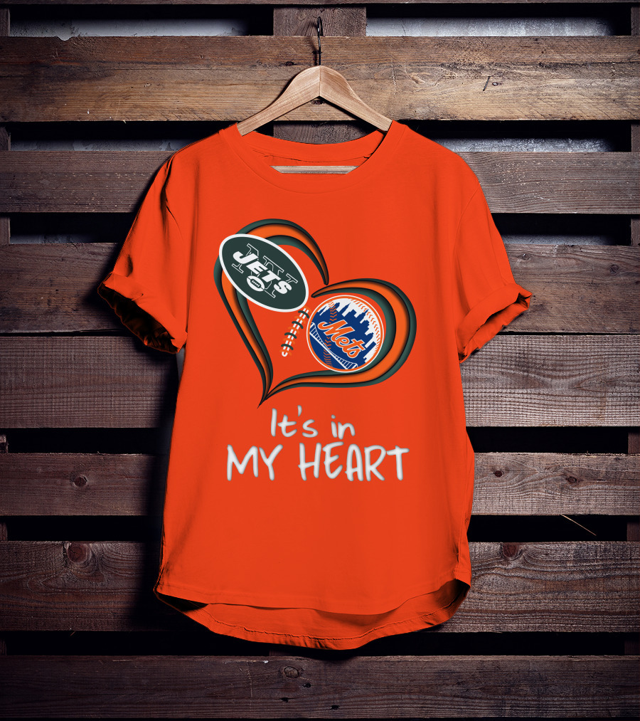 Jets Mets It's In My Heart T-Shirt