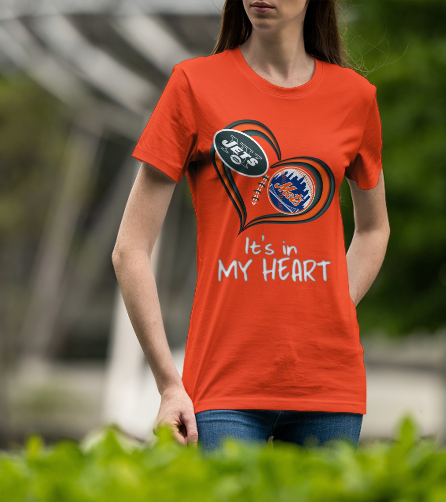 Jets Mets It's In My Heart T-Shirt