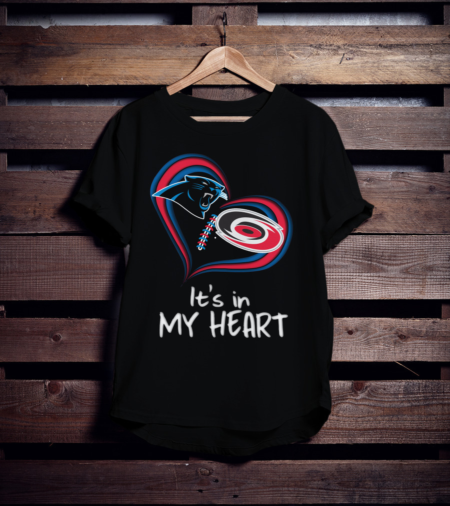 Panthers Hurricanes It's In My Heart T-Shirt
