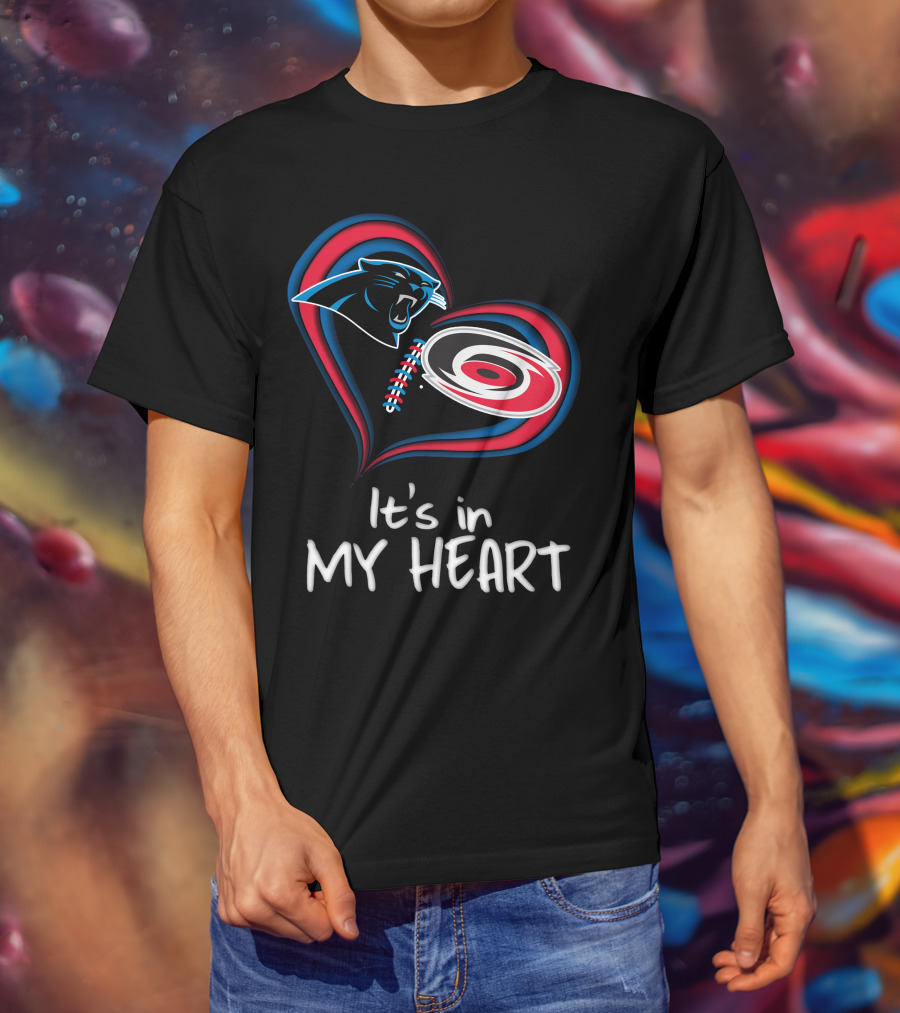 Panthers Hurricanes It's In My Heart T-Shirt