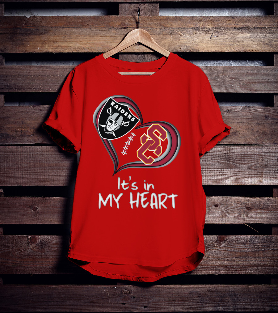 Raiders Trojans It's In My Heart T-Shirt
