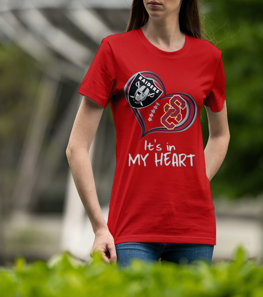 Raiders Trojans It's In My Heart T-Shirt