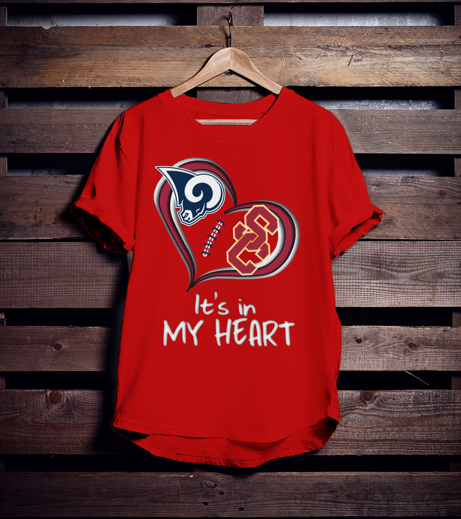 Rams Trojans It's In My Heart T-Shirt