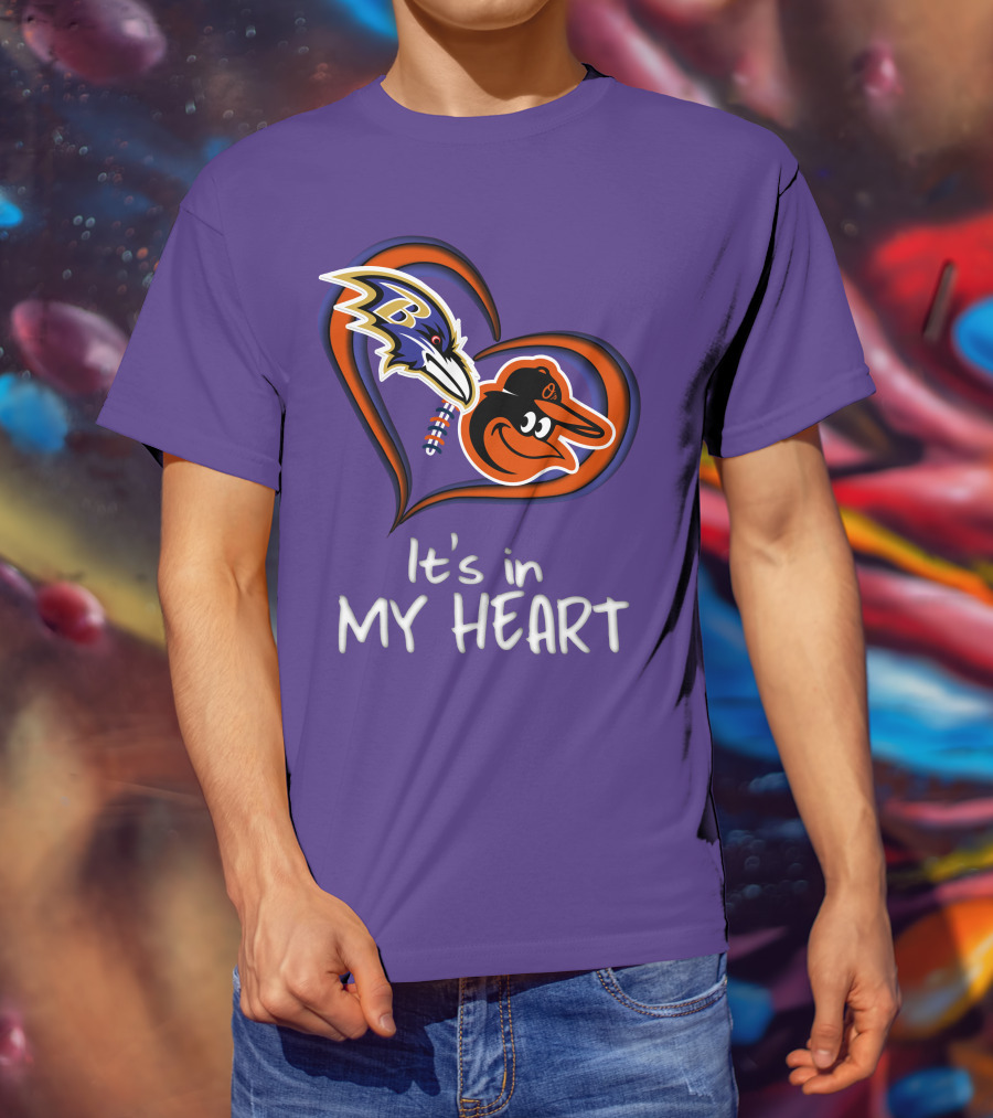 Ravens Orioles It's In My Heart T-Shirt