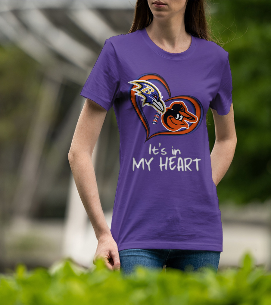 Ravens Orioles It's In My Heart T-Shirt