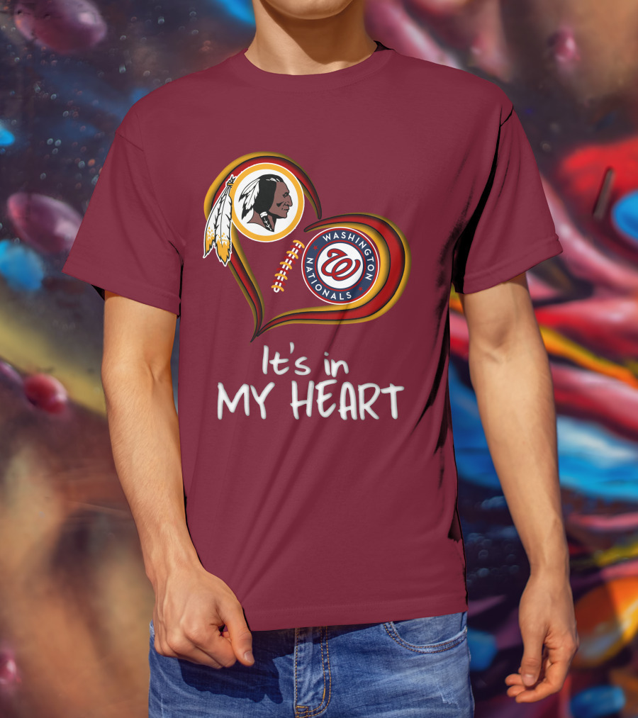 Washington Redskins Nationals It's In My Heart T-Shirt