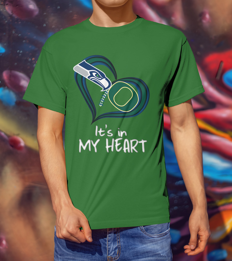 Seahawks Ducks It's In My Heart T-Shirt