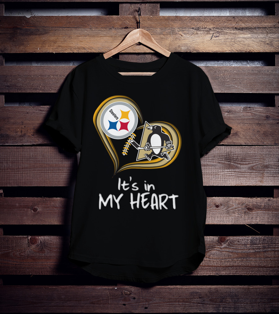 Steelers Penguins It's In My Heart T-Shirt