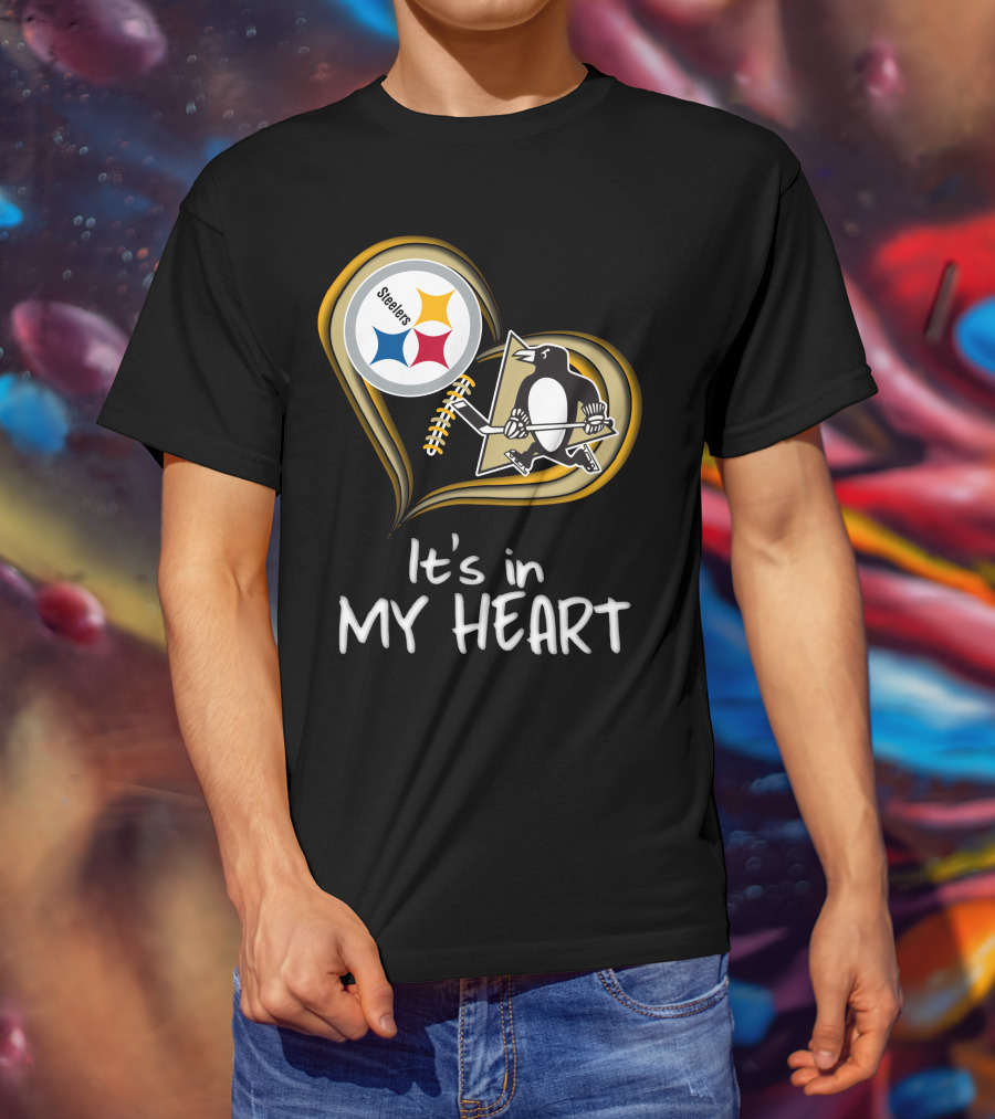 Steelers Penguins It's In My Heart T-Shirt