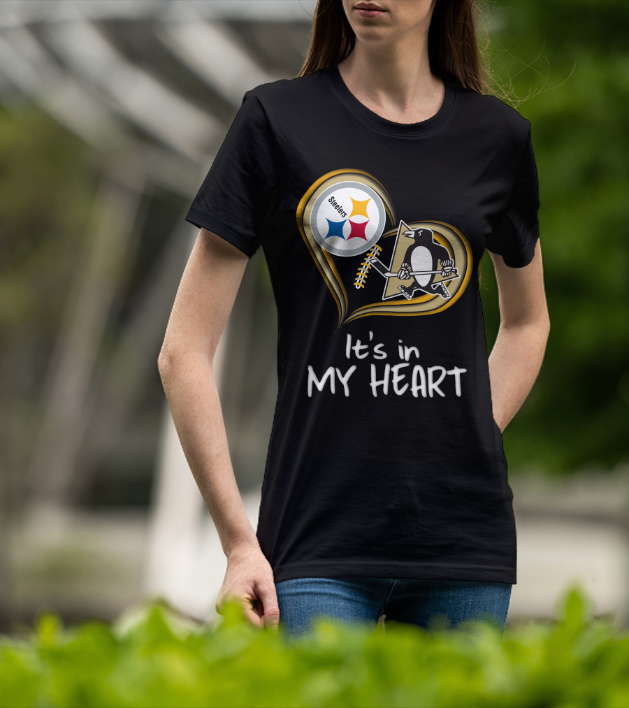 Steelers Penguins It's In My Heart T-Shirt
