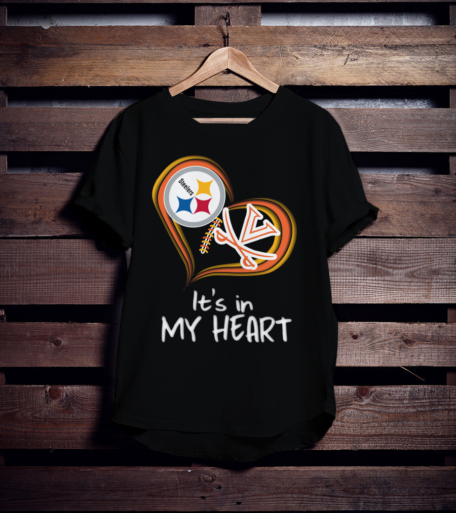 Steelers Virginia Cavaliers It's In My Heart T-Shirt