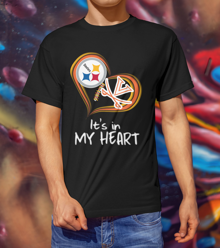 Steelers Virginia Cavaliers It's In My Heart T-Shirt