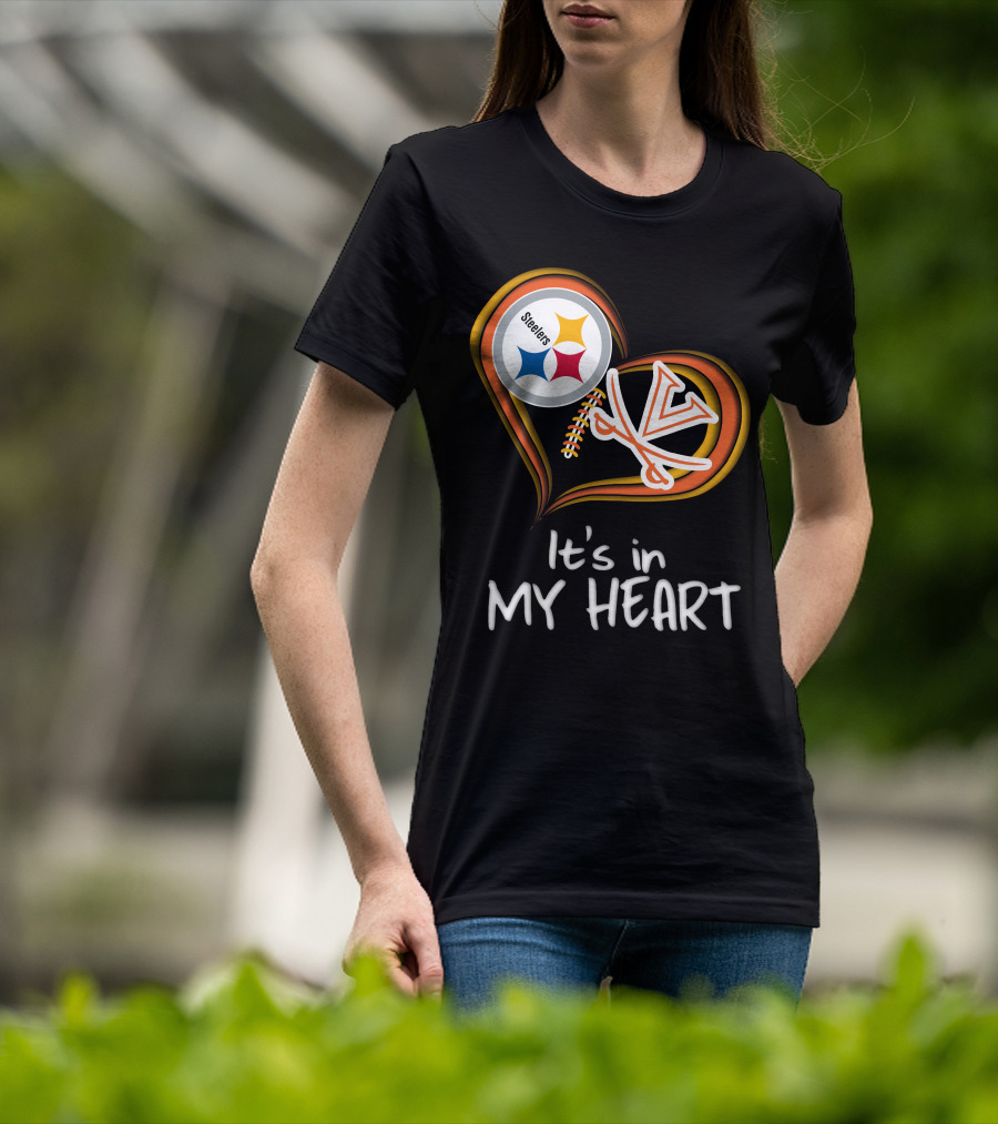 Steelers Virginia Cavaliers It's In My Heart T-Shirt
