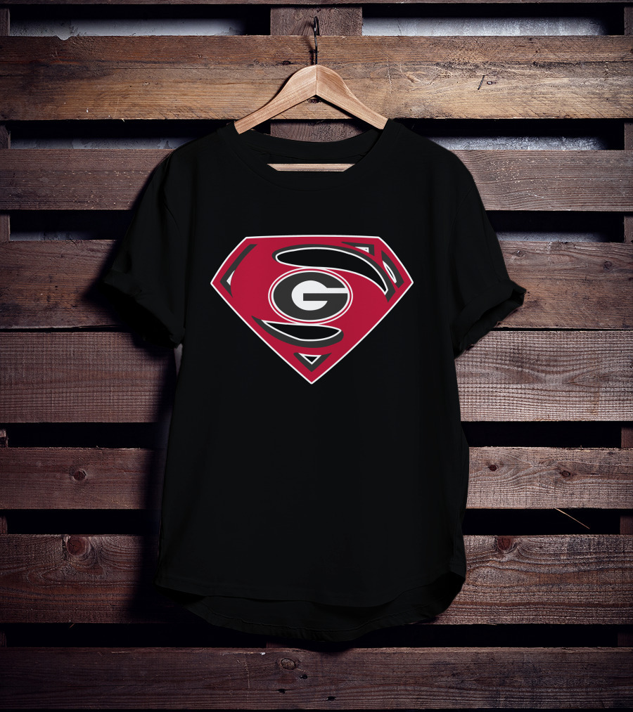 Georgia Bulldogs Superman T-Shirt