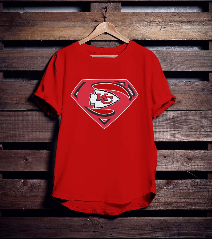 Kansas City Chiefs Superman Logo Badge T-Shirt