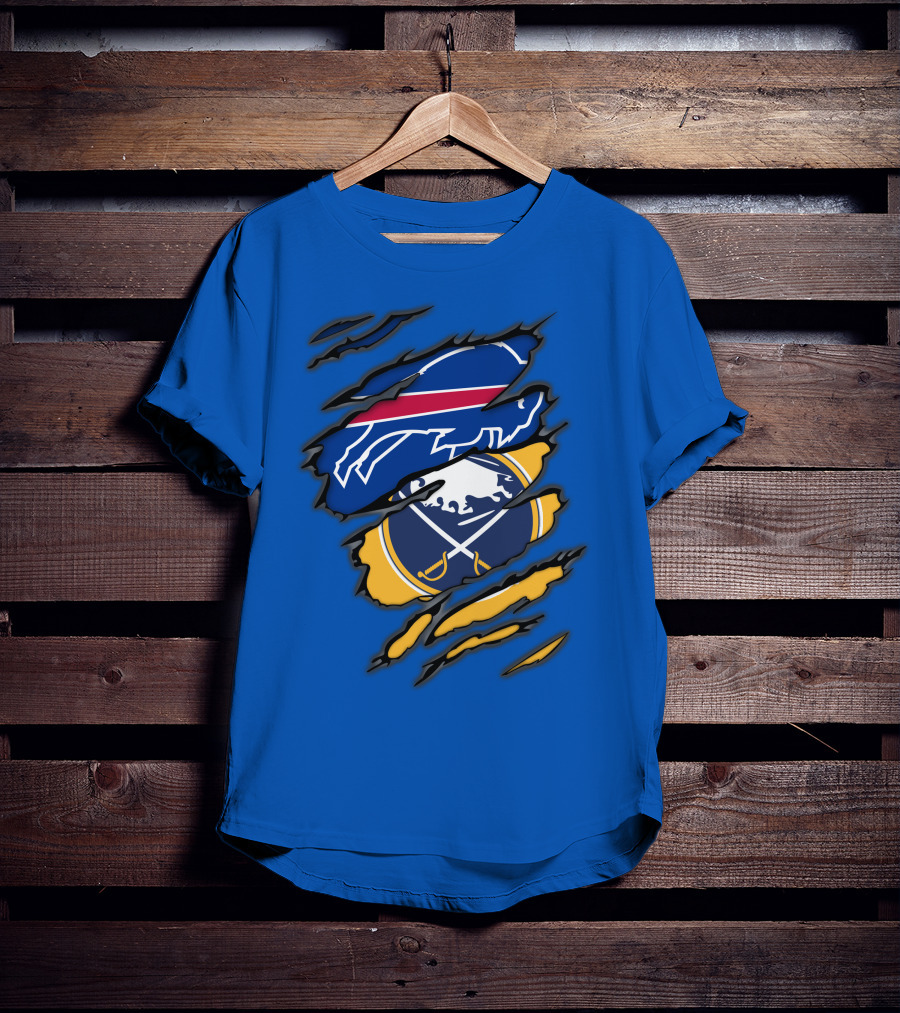 Buffalo Bills Sabres Dual Fan T-Shirt