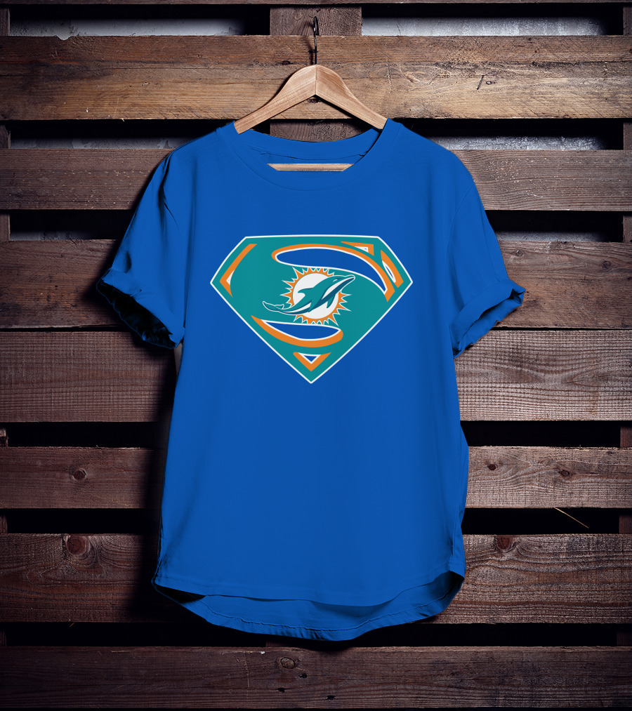 Miami Dolphins Super S Logo Mashup T-Shirt