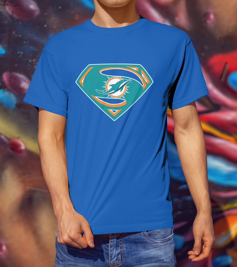 Miami Dolphins Super S Logo Mashup T-Shirt