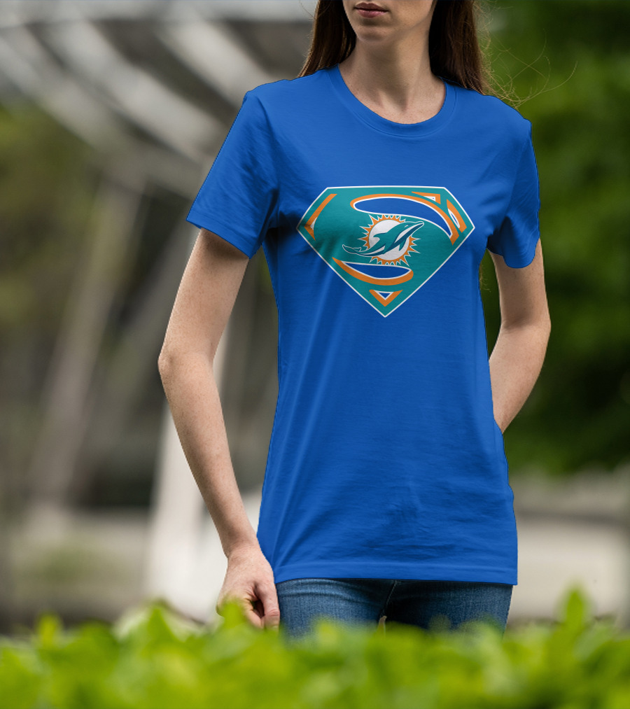Miami Dolphins Super S Logo Mashup T-Shirt