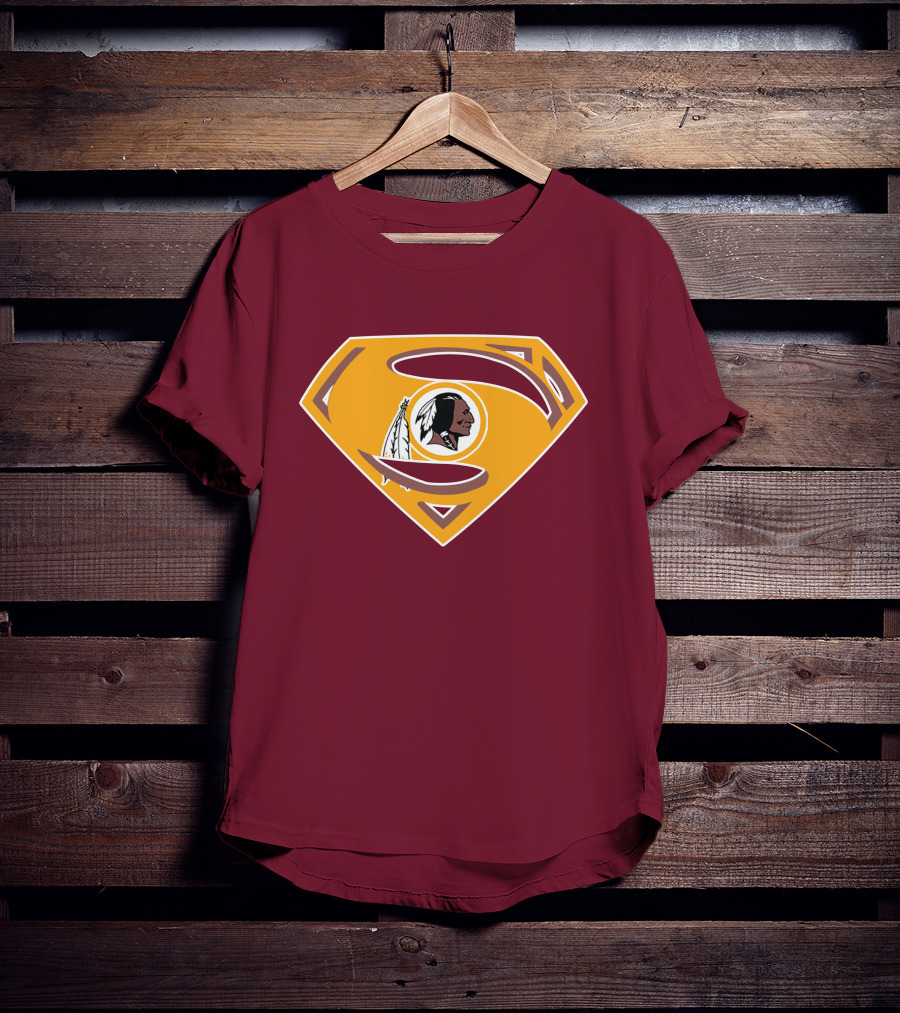 Redskins Superman Logo Mashup T-Shirt