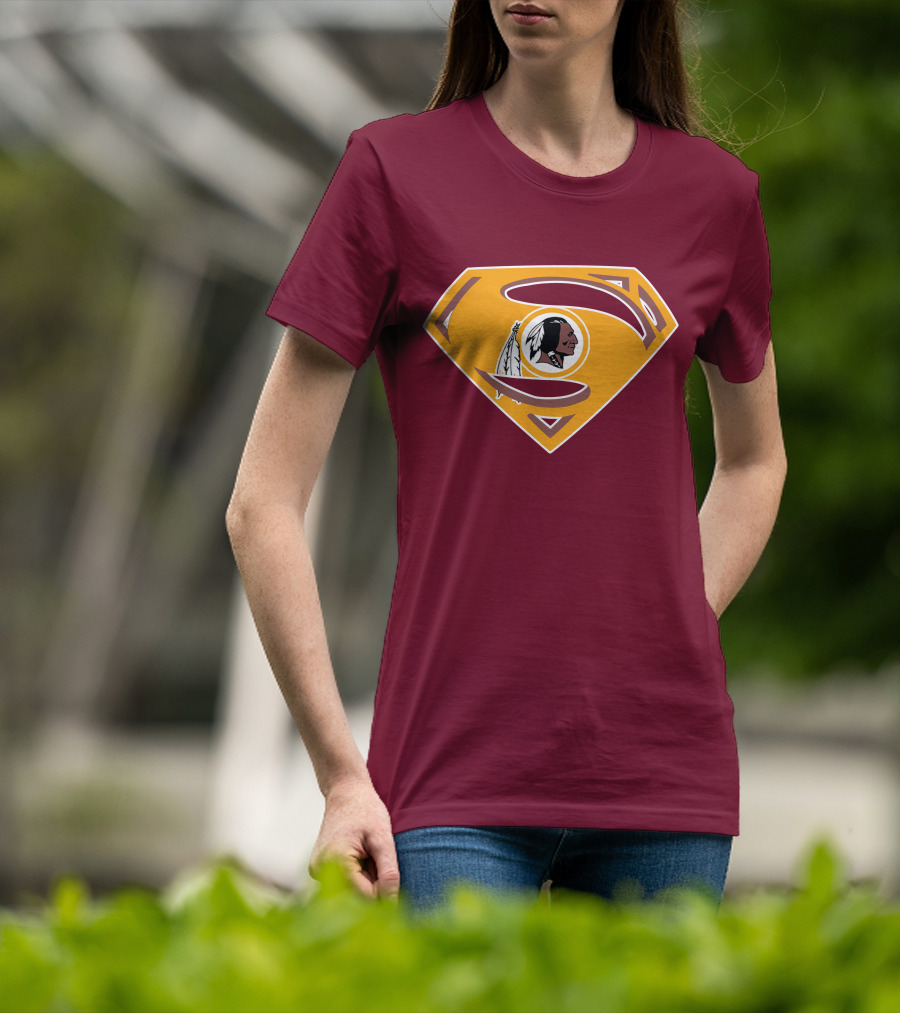Redskins Superman Logo Mashup T-Shirt