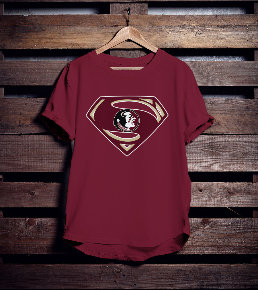 Seminoles Superman Logo Mashup With Florida State T-Shirt