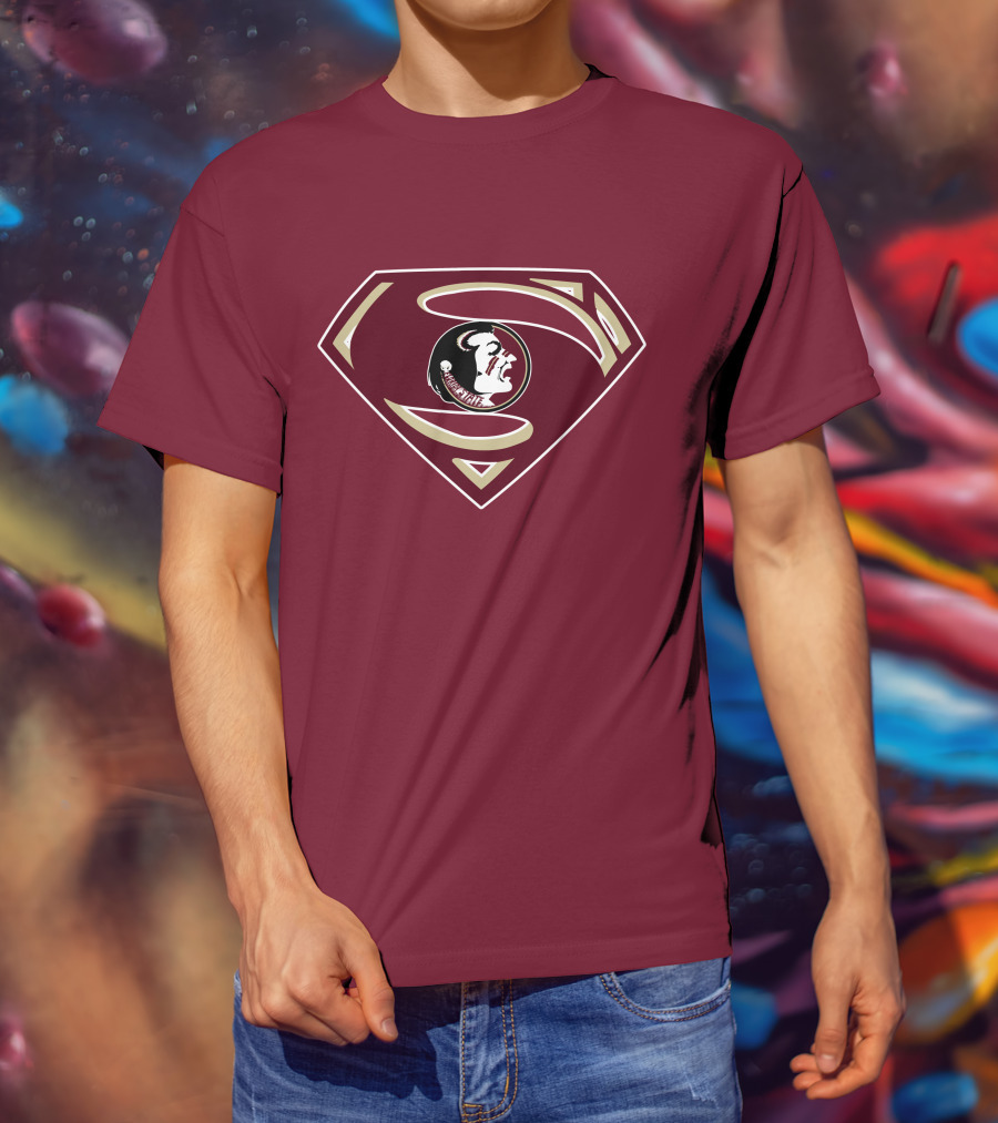 Seminoles Superman Logo Mashup With Florida State T-Shirt