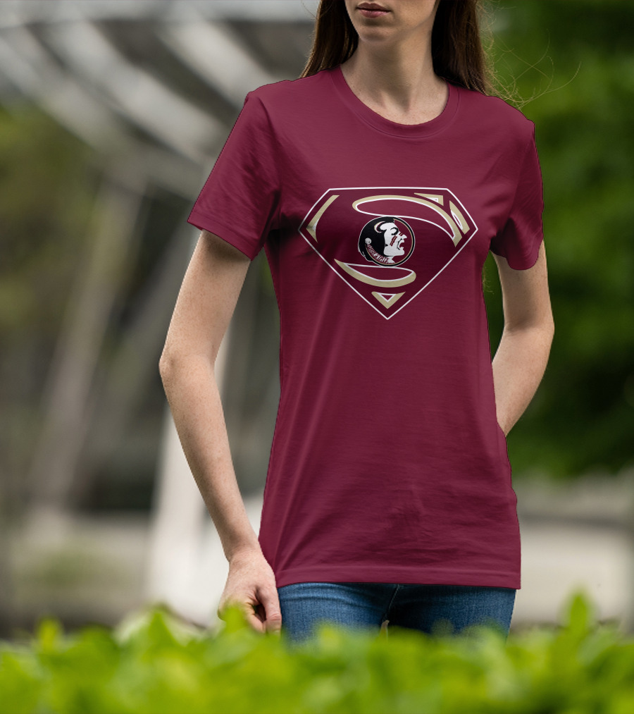 Seminoles Superman Logo Mashup With Florida State T-Shirt