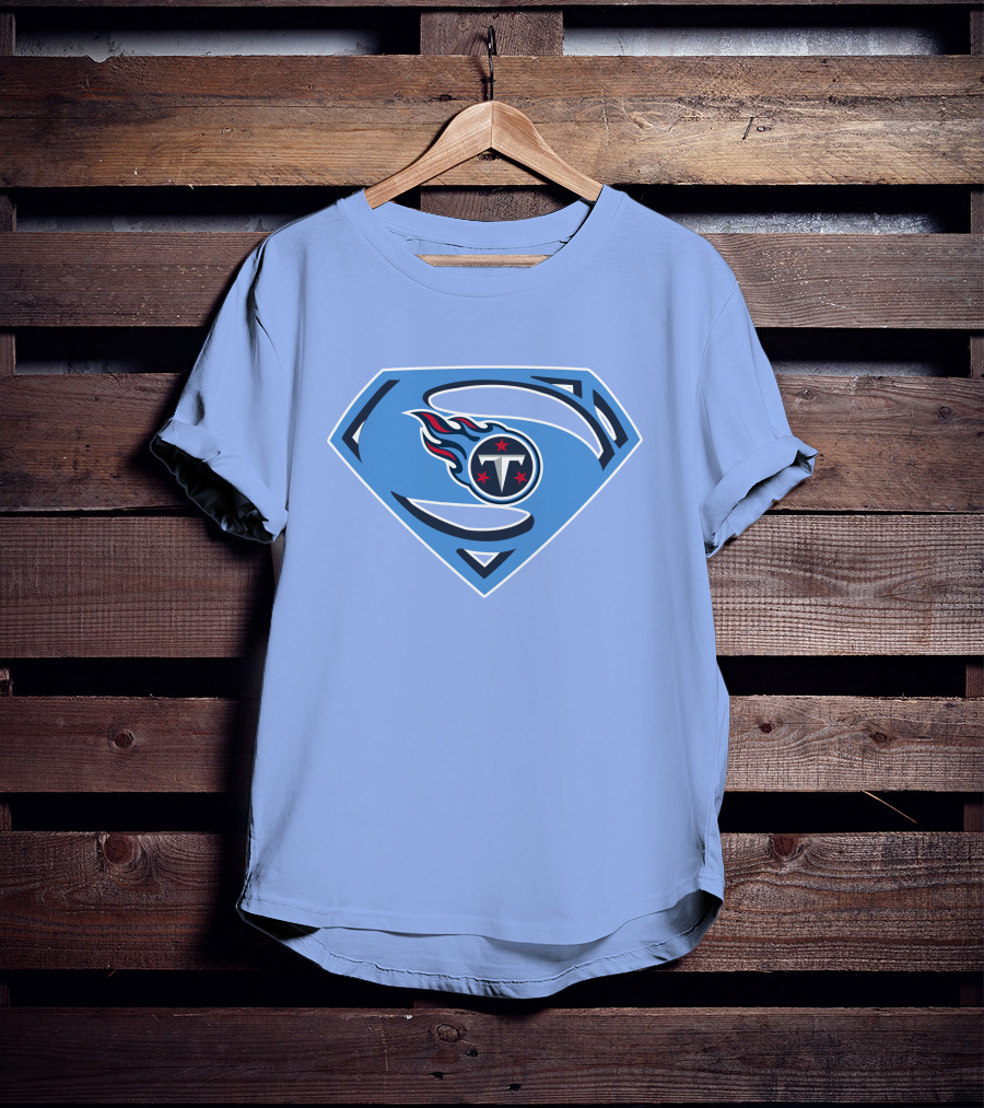 Tennessee Titans Superman Logo Fusion T-Shirt