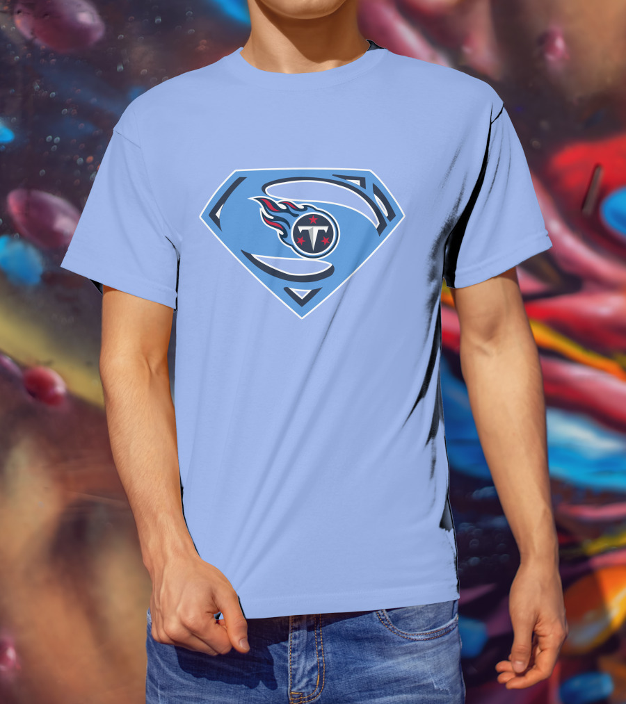 Tennessee Titans Superman Logo Fusion T-Shirt