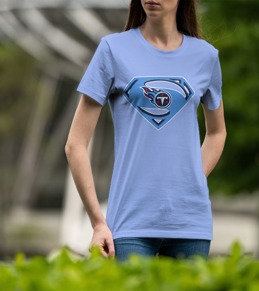 Tennessee Titans Superman Logo Fusion T-Shirt