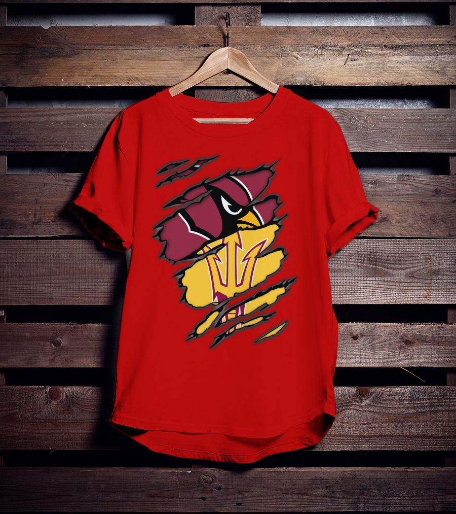 Arizona Cardinals State Sun Devils Fusion T-Shirt