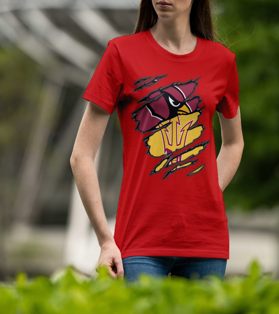 Arizona Cardinals State Sun Devils Fusion T-Shirt