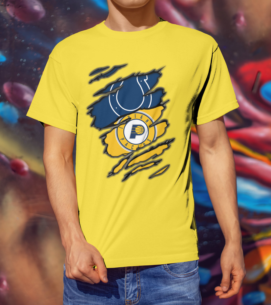 Indianapolis Colts Pacers Logos Collaboration T-Shirt