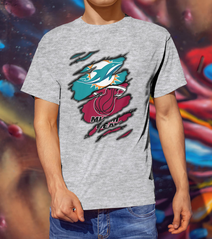 Miami Dolphins Miami Heat T-Shirt