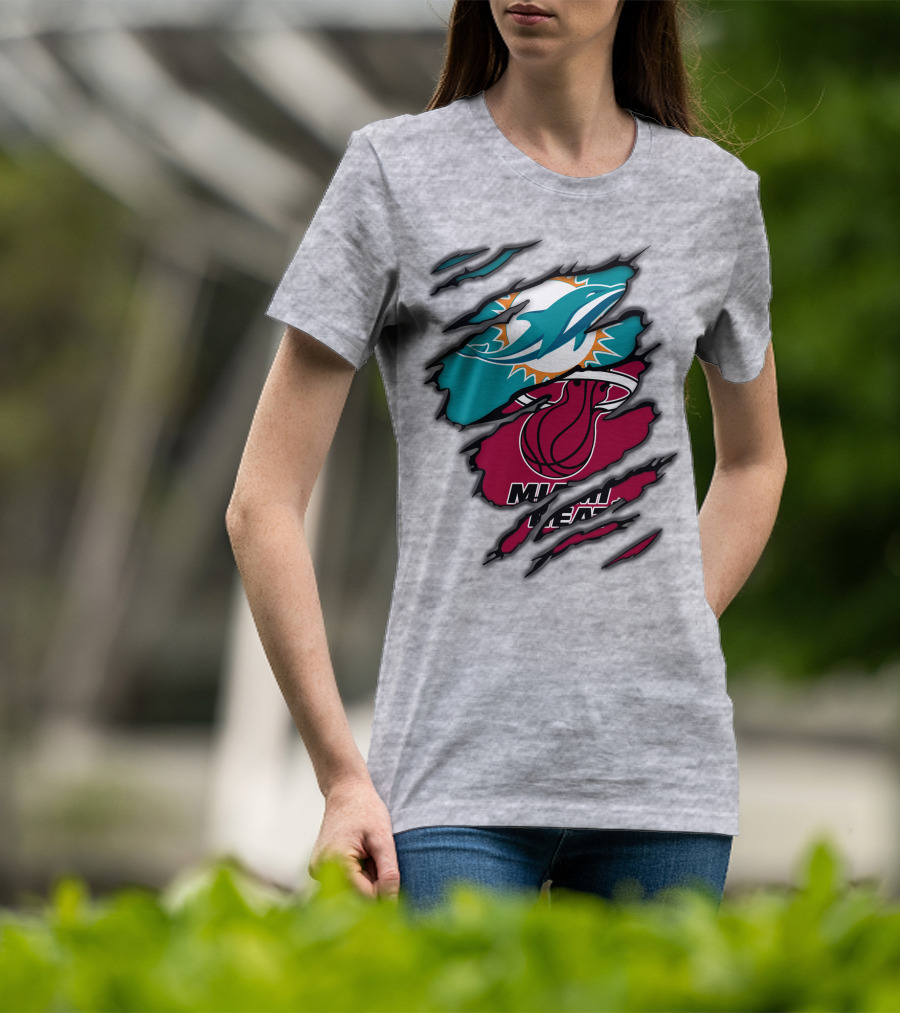 Miami Dolphins Miami Heat T-Shirt