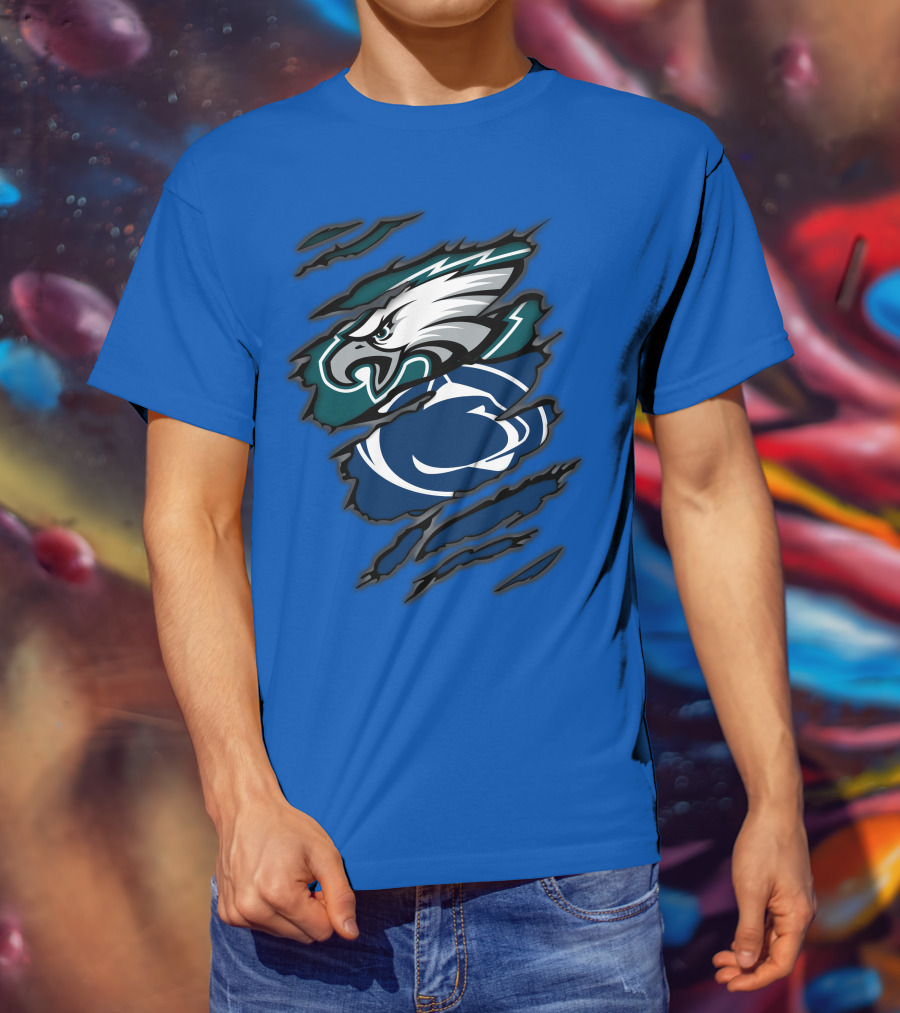 Eagles Penn State Logo Claw T-Shirt