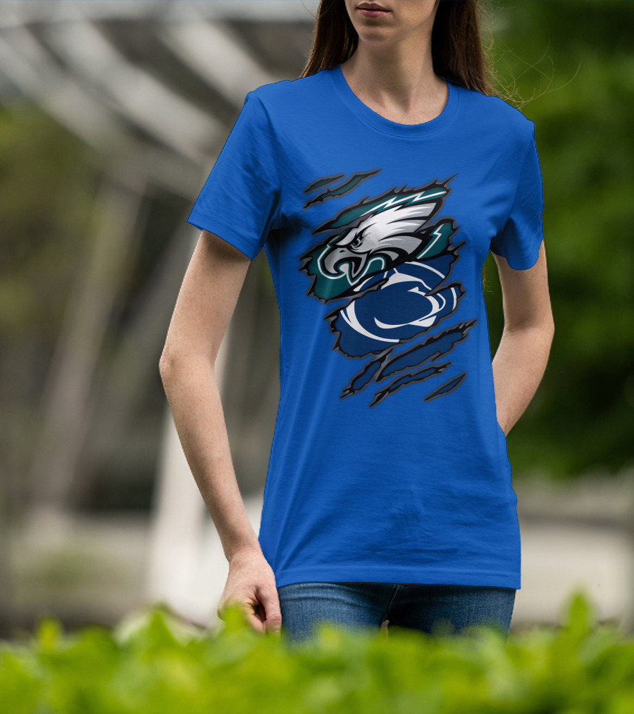 Eagles Penn State Logo Claw T-Shirt