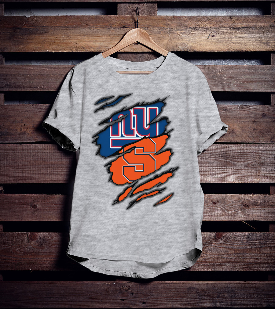 New York Giants Syracuse Crossover Logo Integration T-Shirt