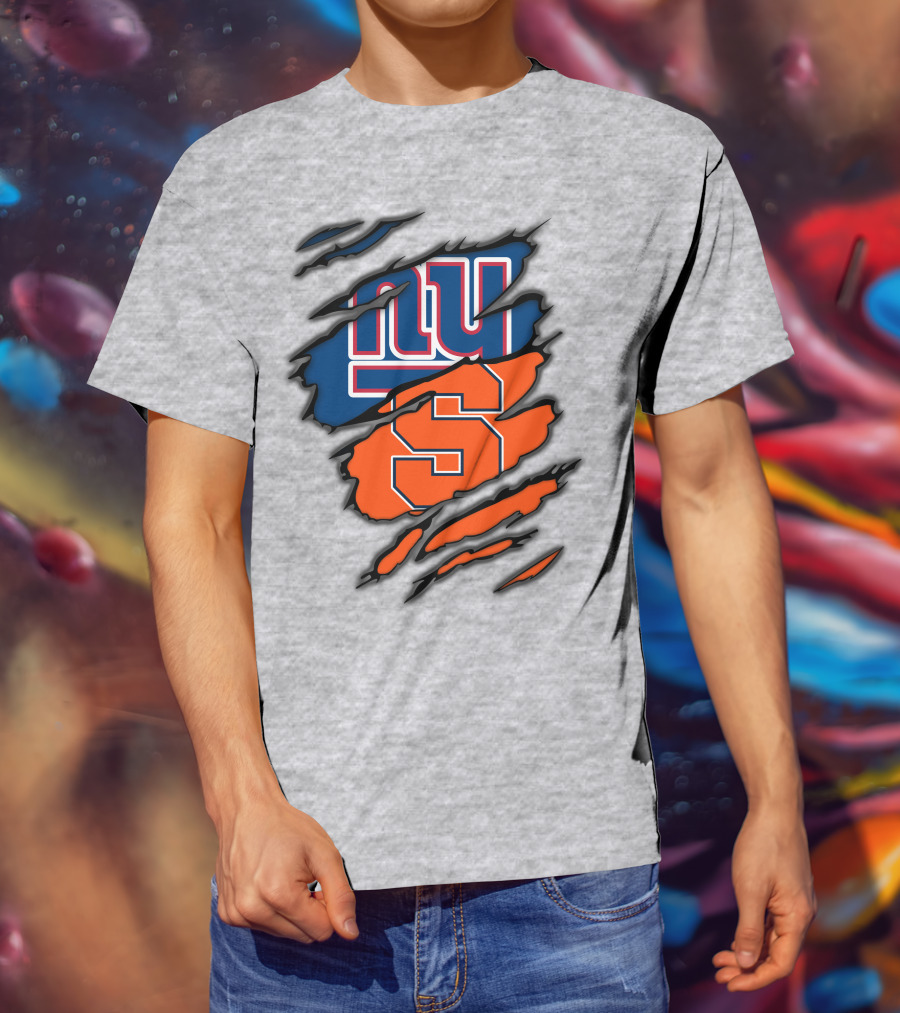 New York Giants Syracuse Crossover Logo Integration T-Shirt