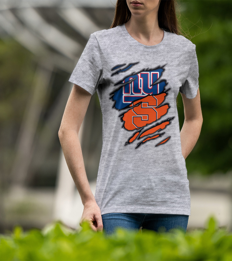 New York Giants Syracuse Crossover Logo Integration T-Shirt