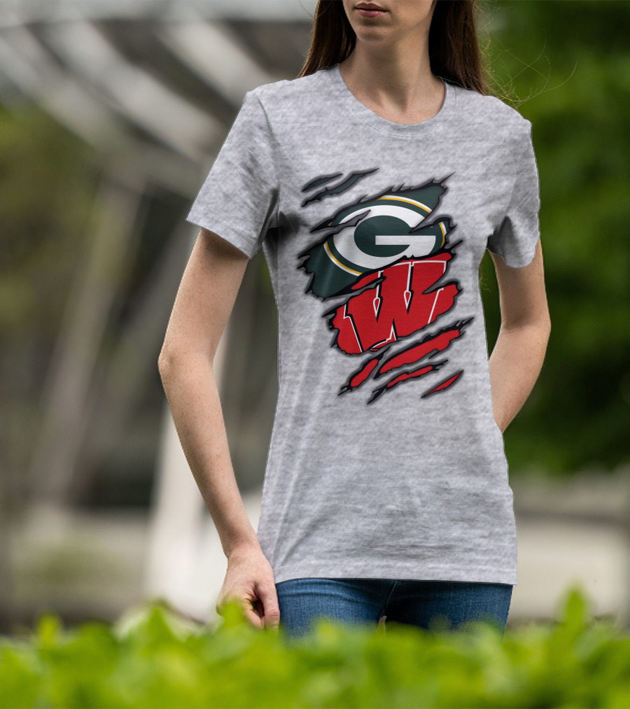 Packers Badgers Green Bay Wisconsin Football Fans T-Shirt