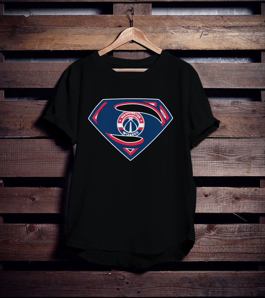 Washington Wizards Superman Logo Combination T-Shirt