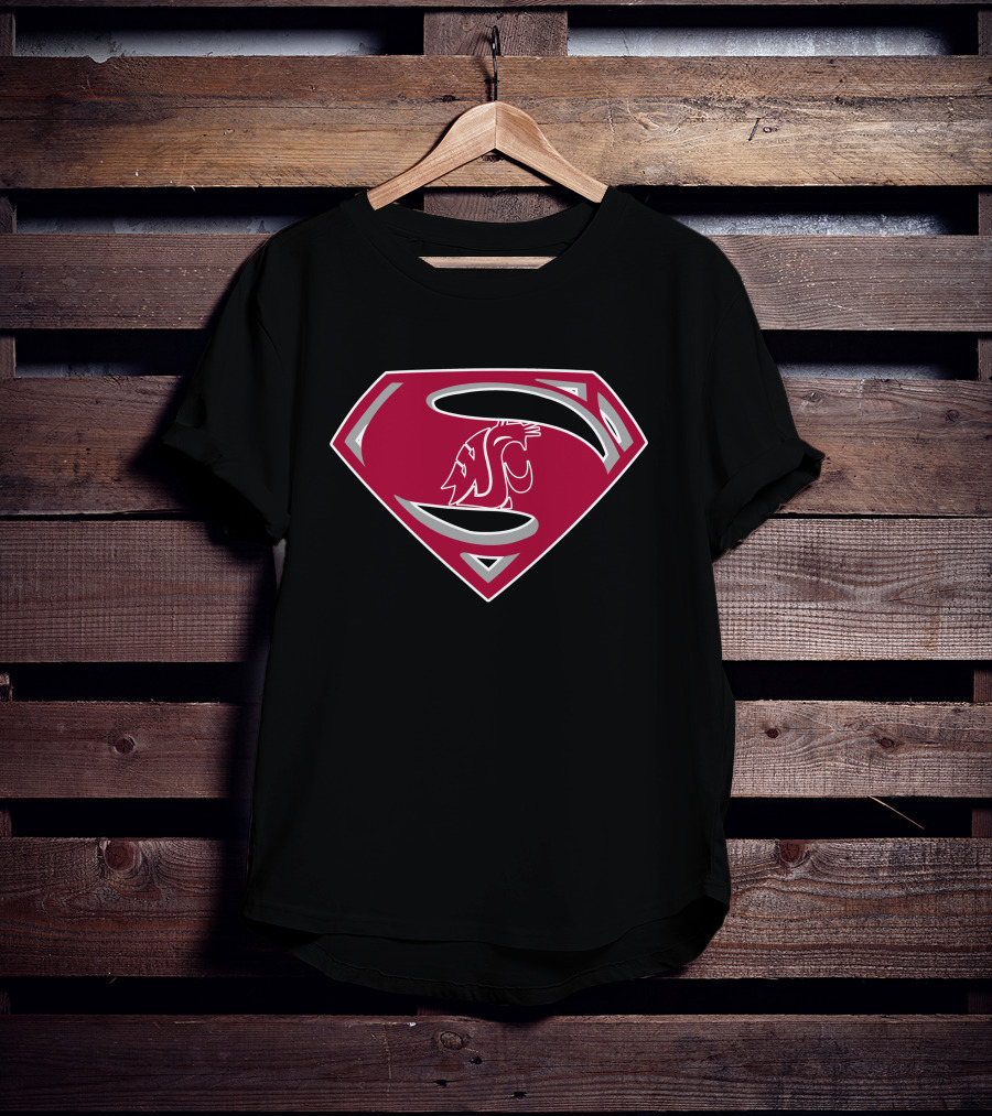 Washington State University Cougars Superman T-Shirt
