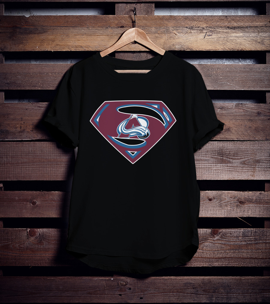 Superman Colorado Avalanche Logo Mashup T-Shirt