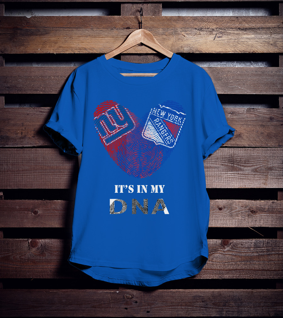 Giants New York Rangers It's In My Dna T-Shirt