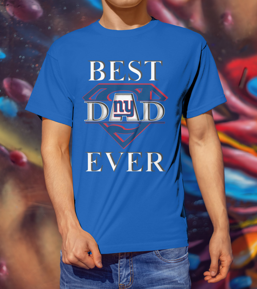 Best Dad Ever New York Giants Superman T-Shirt