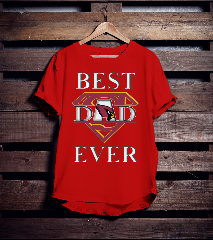 Best Dad Ever Cardinals Super Dad T-Shirt