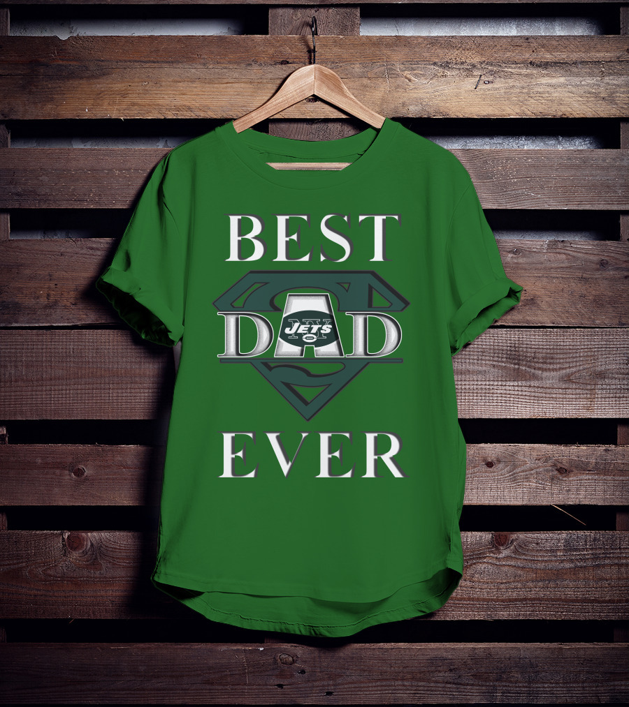 Best Dad Ever Jets Super Dad T-Shirt